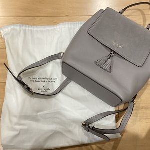 NWOT Kate spade backpack elephant gray
